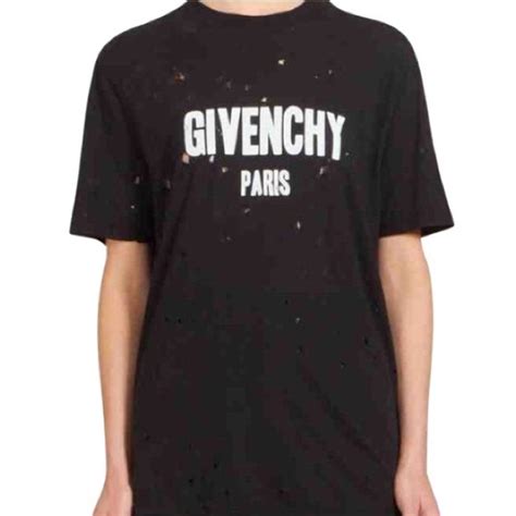 givenchy holes t shirt